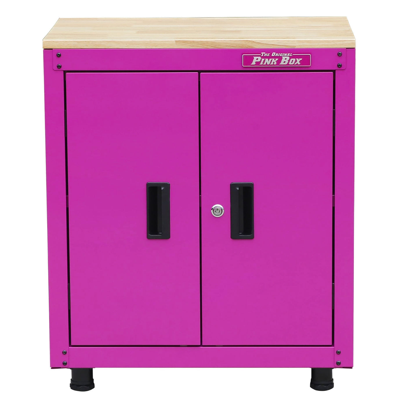【LT.PINK】<District> スタンド カバーオール 28-Inch Pink Base Cabinet & Butcher Block Top | The Original Pink Box