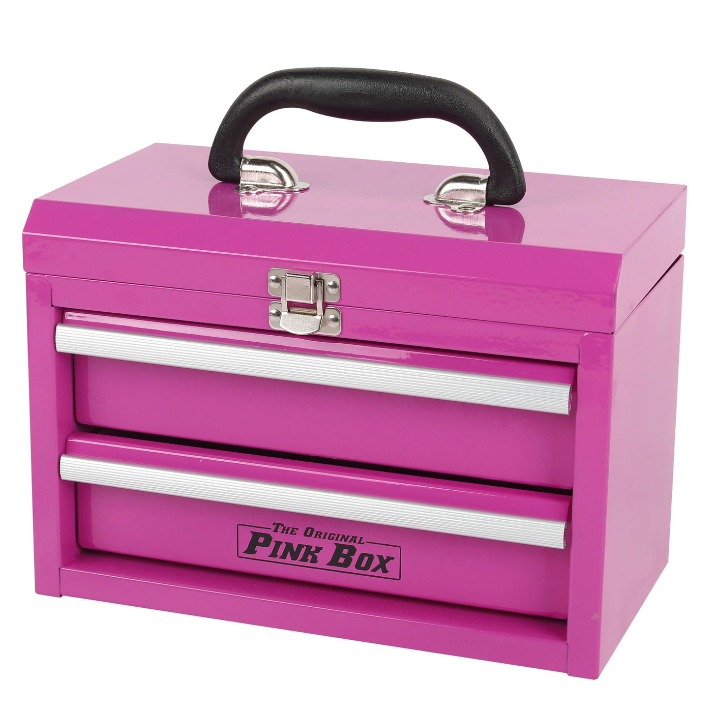 11-Inch 2-Drawer Portable Mini Metal Toolbox | The Original Pink Box
