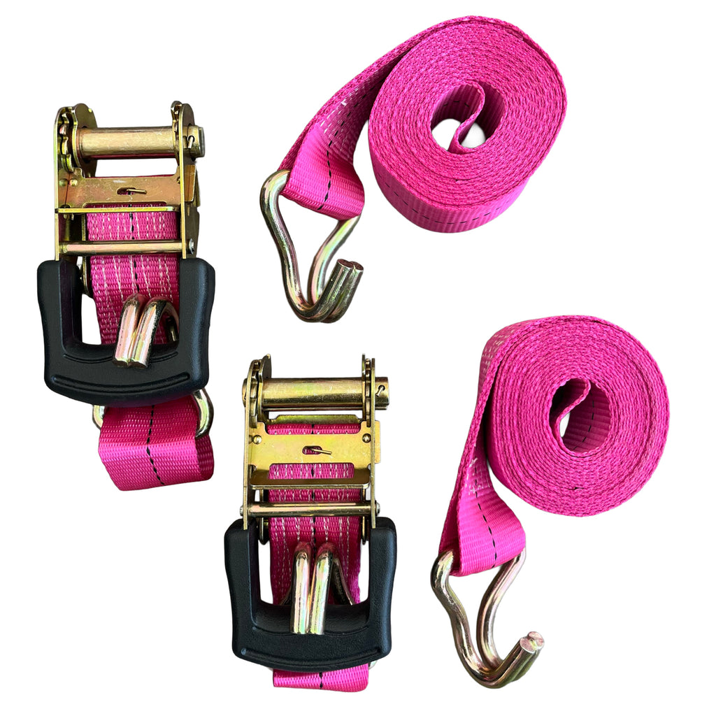 2-Piece Ratchet Tie Down Straps
