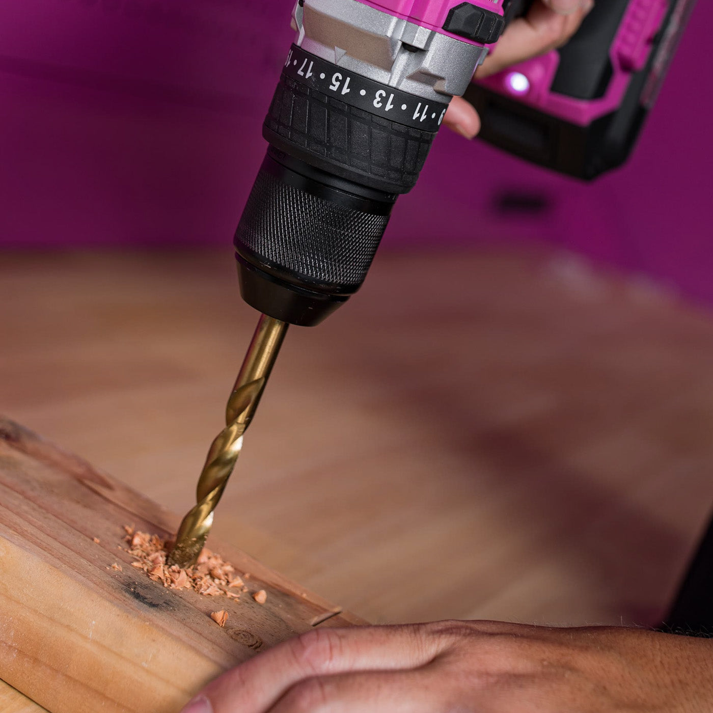 15-Piece HSS Twist Drill Bits Set | The Original Pink Box