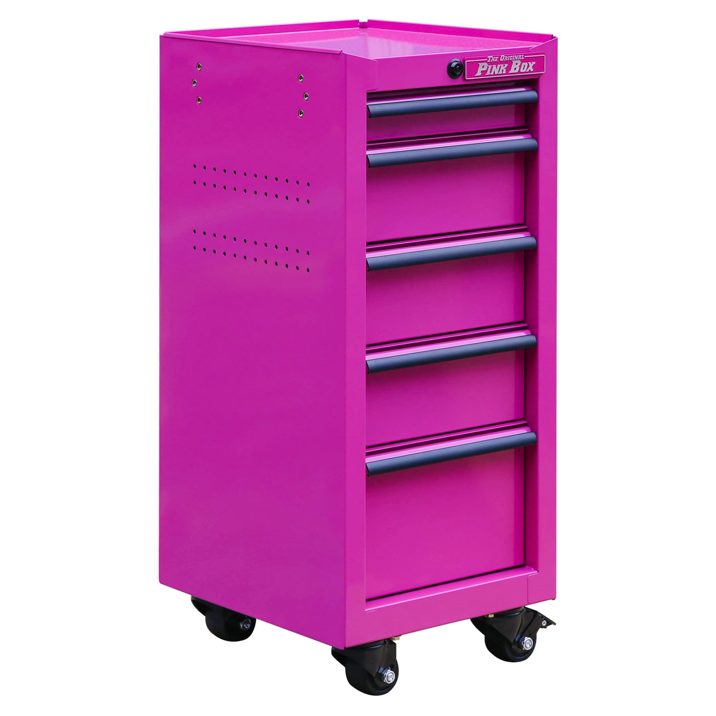 16-Inch 5-Drawer Steel Salon Cart (Trolley) | The Original Pink Box