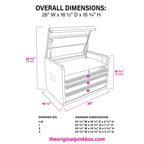 26-Inch 3-Drawer Top Chest