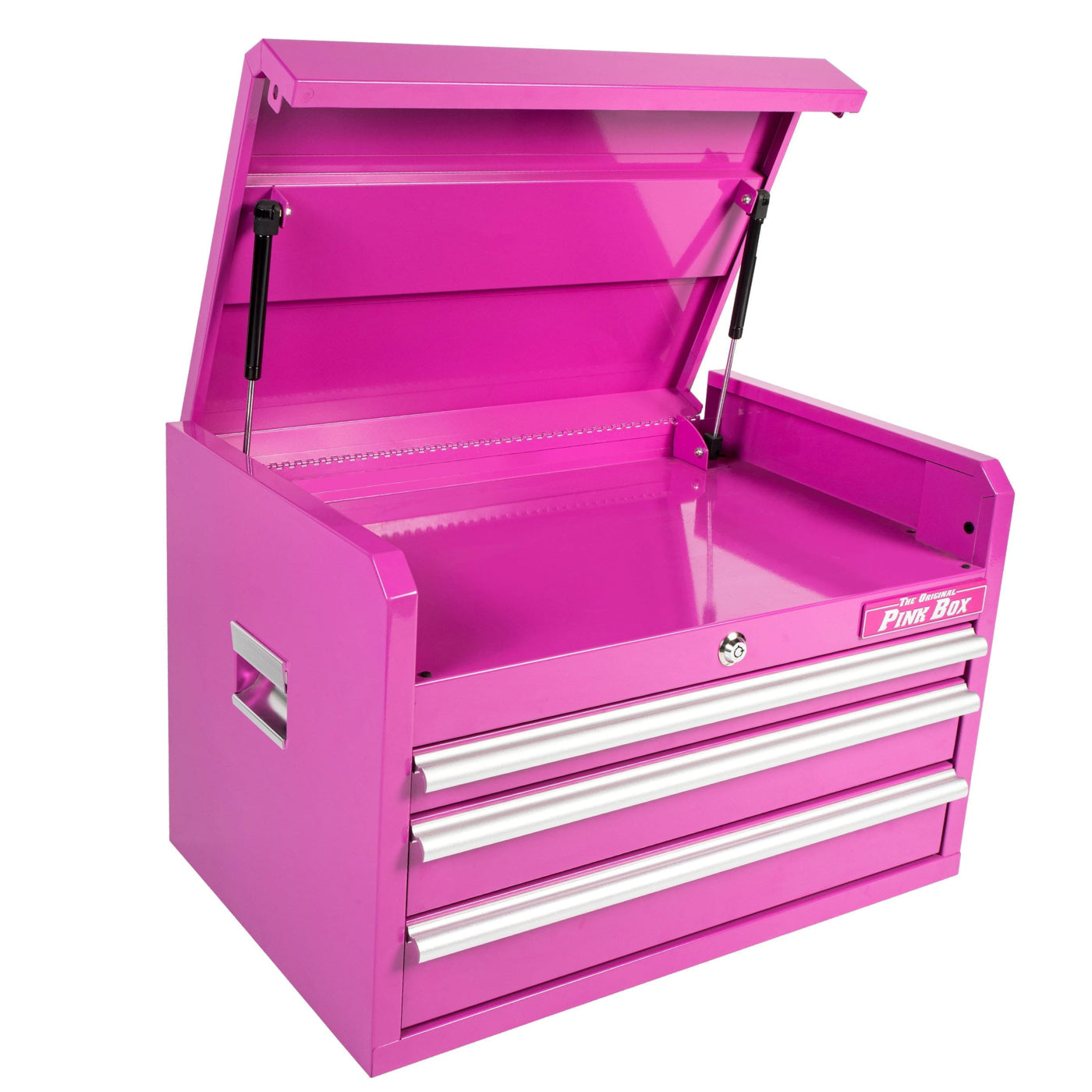 26-Inch 3-Drawer Pink Top Tool Chest | The Original Pink Box
