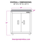 28-Inch 2-Door Base Cabinet