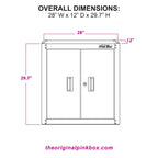 28-Inch 2-Door Wall Cabinet