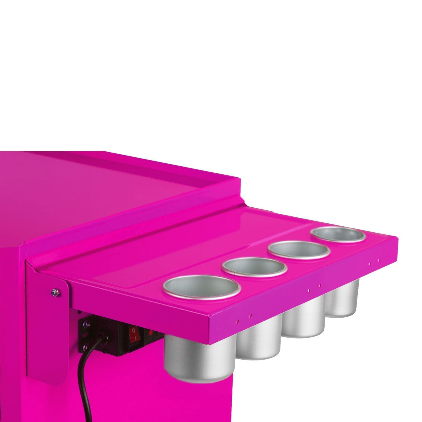 Folding Side Shelf w/ Power Strip for Salon Cart | Pink Box – The