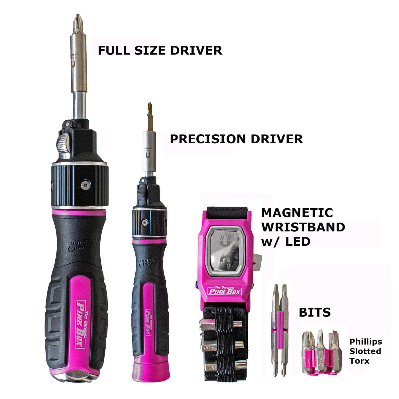 2-Piece Double Drive Screwdriver Set – The Original Pink Box