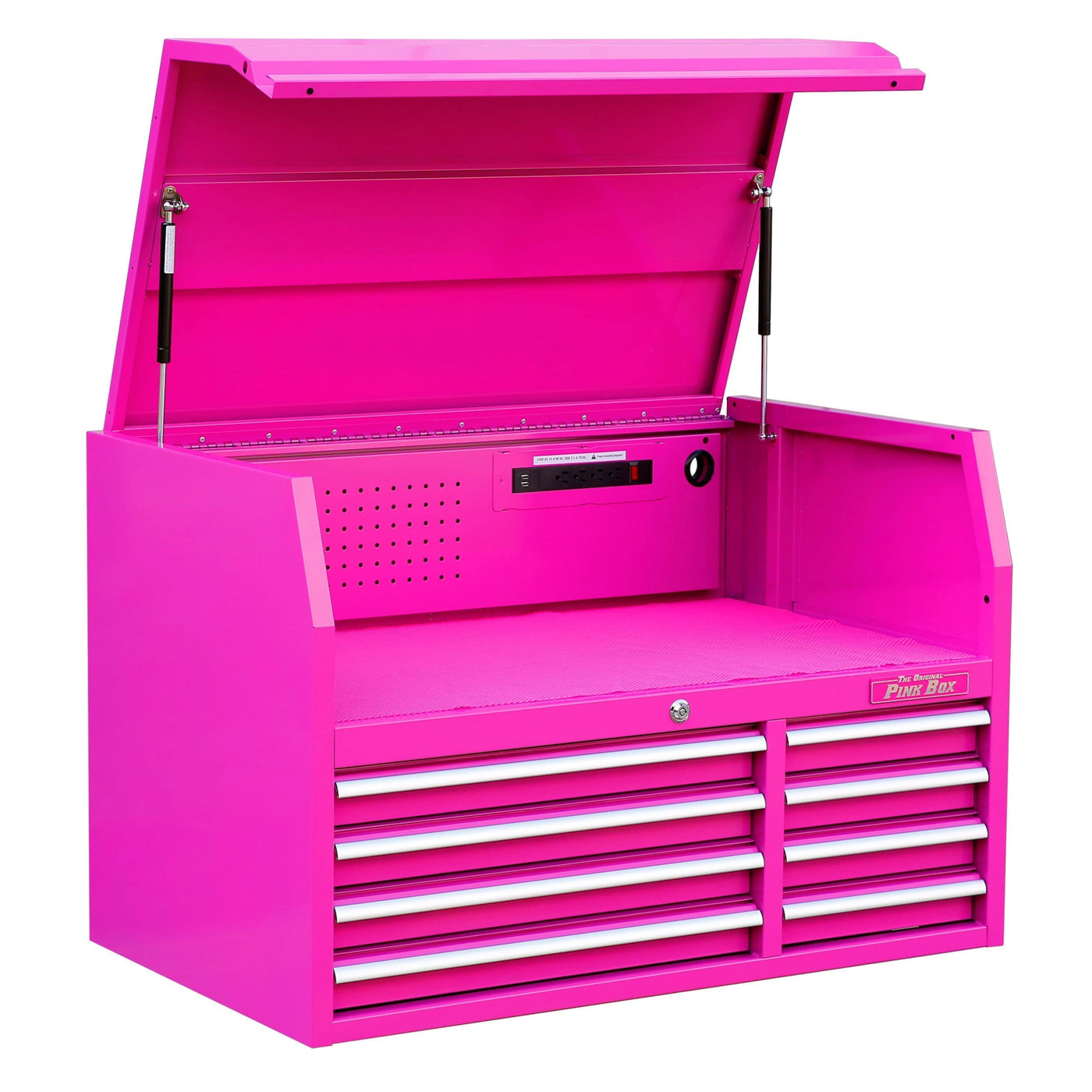 pink tool box dresser 2-Drawer Pink Steel Chest -- DT5010P Apollo Tools