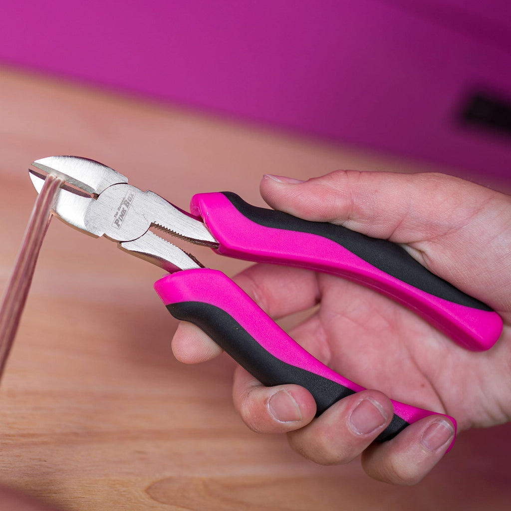 Pink Box Cutter With String 4-Piece Pink Pliers Set | The Original Pink Box
