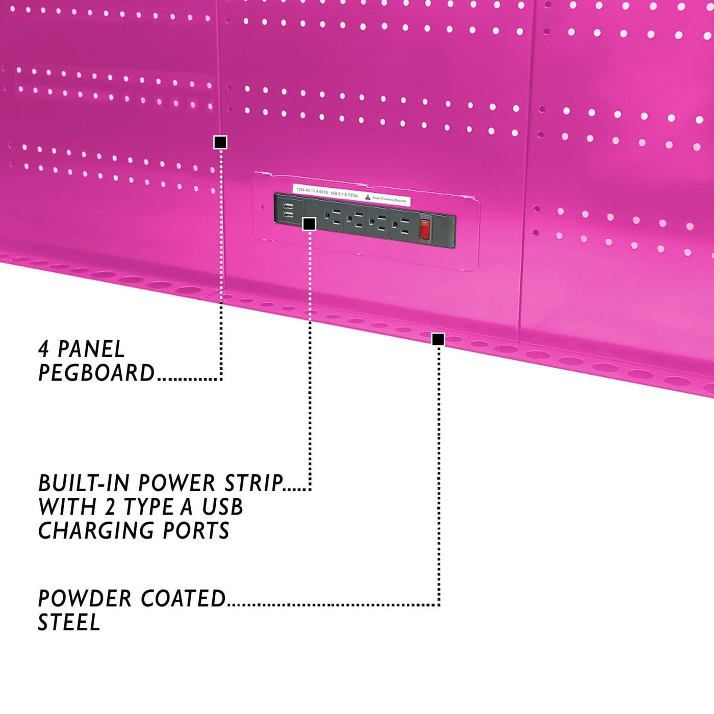 60-Inch 7-Drawer Workstation