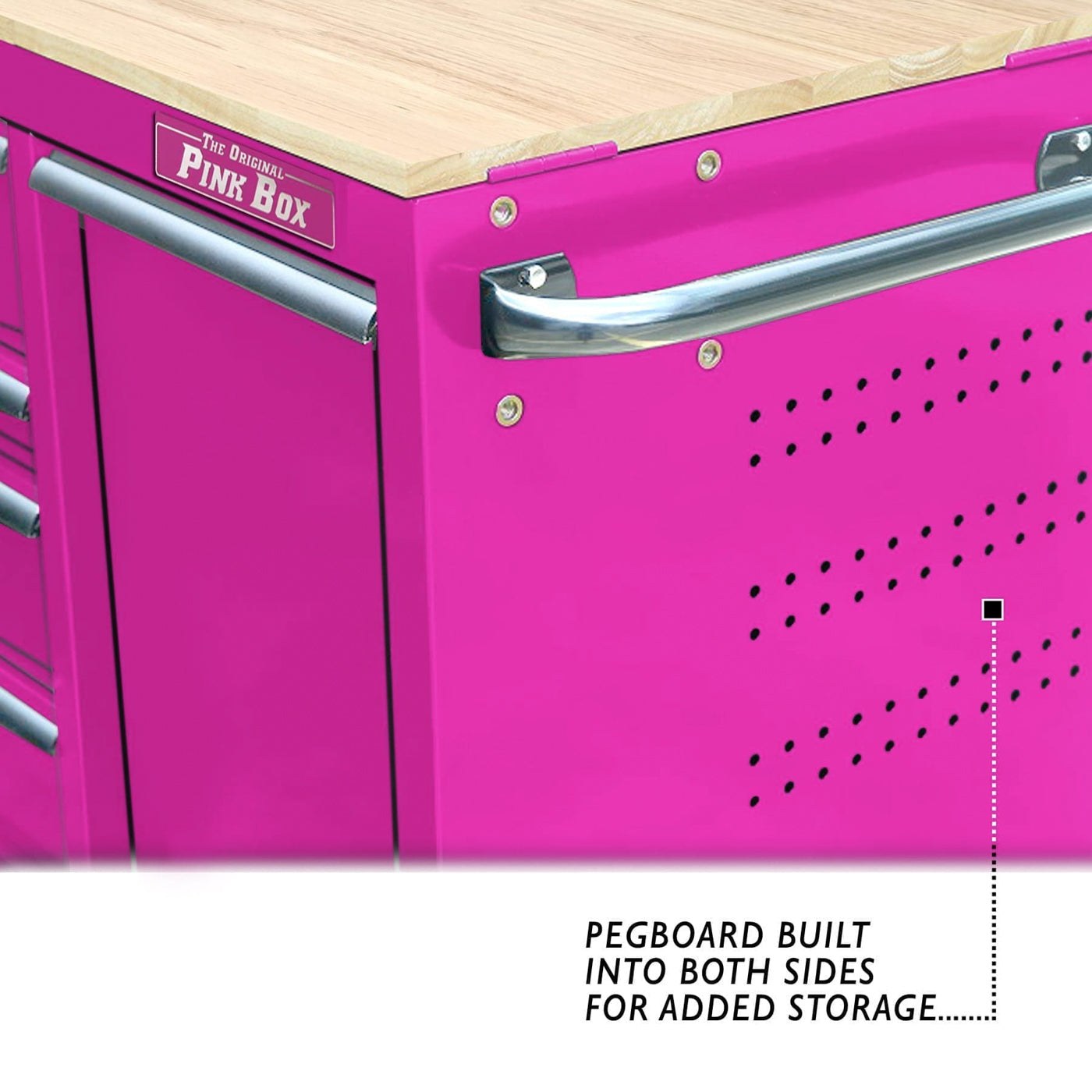 60-Inch 7-Drawer Pink Rolling Workstation | The Original Pink Box