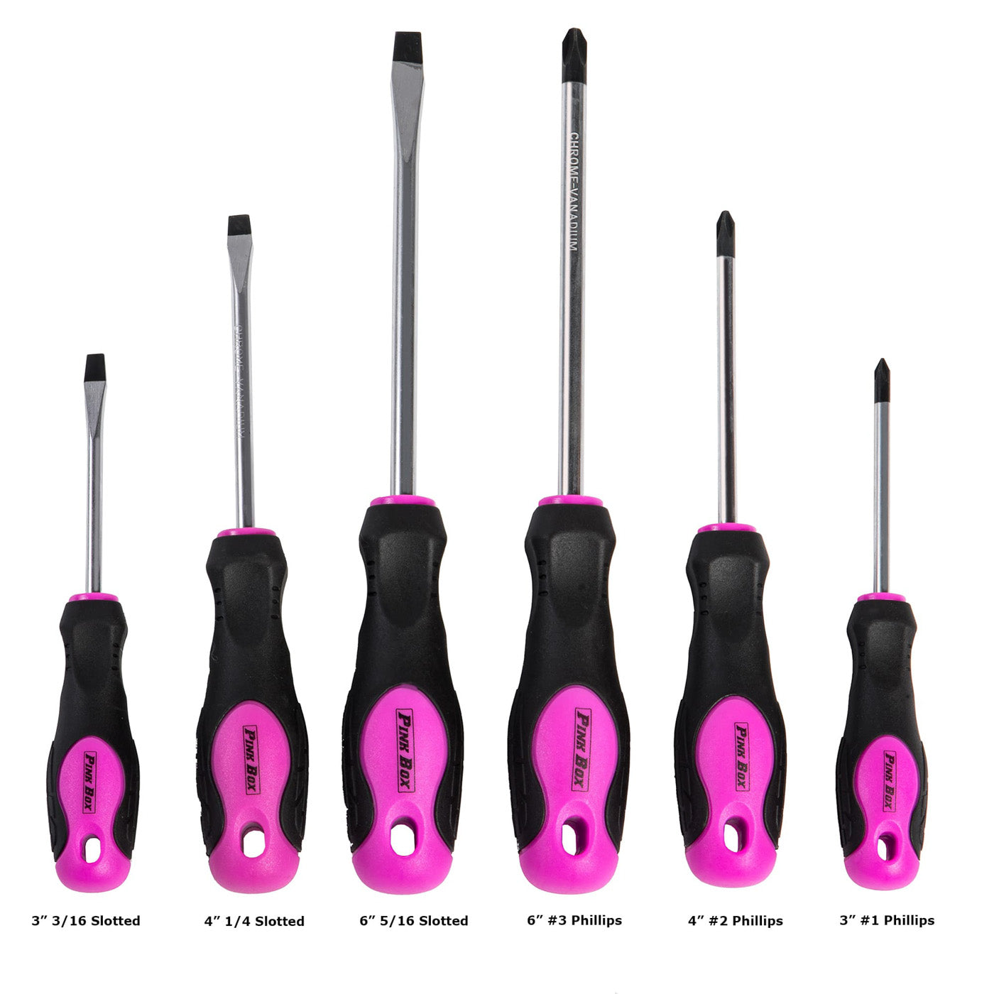 6-PIece Magnetic Screwdriver Set – The Original Pink Box
