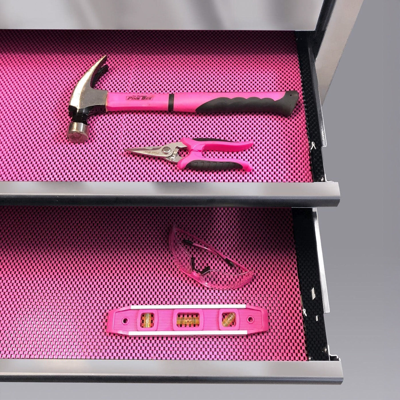 Drawer Aラインカットソー Non-Slip Pink Drawer Liner Roll - 18
