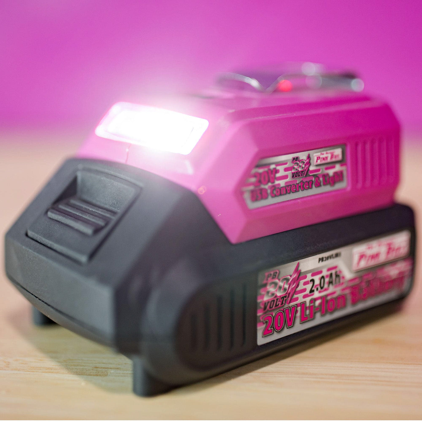 20V Portable USB Power Source and Flashlight