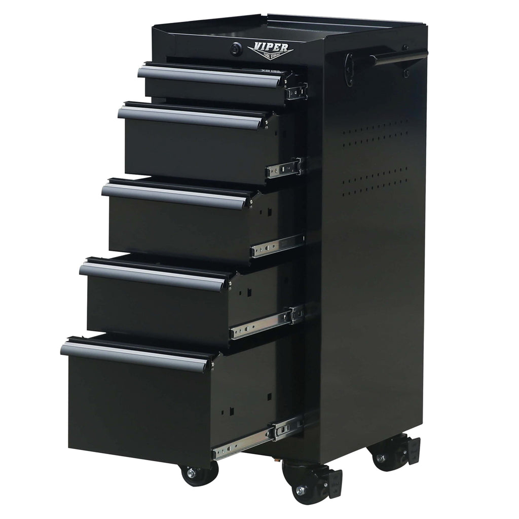 16-Inch 5-Drawer Rolling Salon Cart