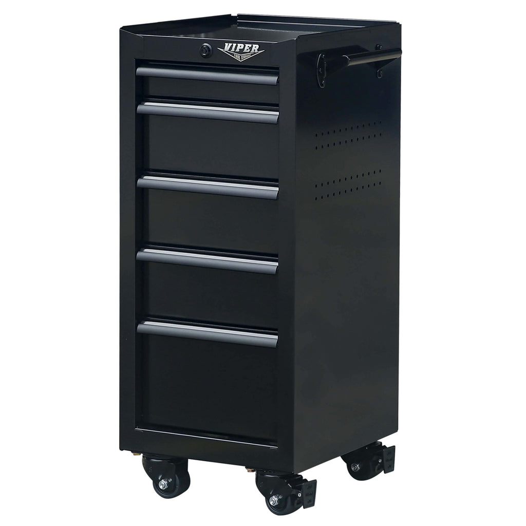 16-Inch 5-Drawer Rolling Salon Cart
