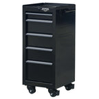 16-Inch 5-Drawer Rolling Salon Cart