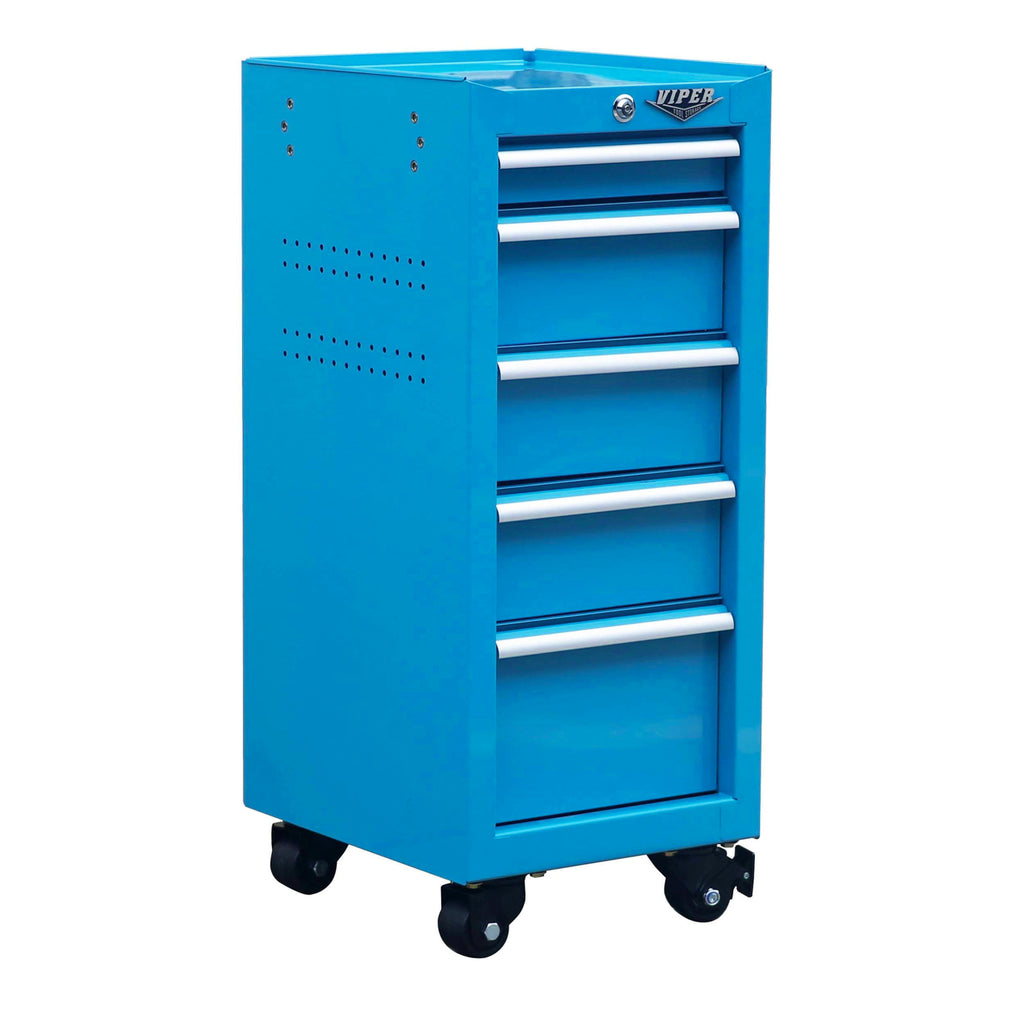 16-Inch 5-Drawer Rolling Salon Cart