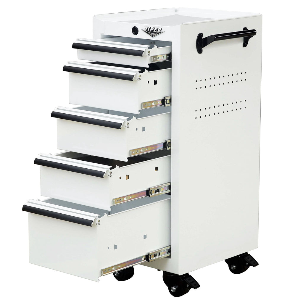 16-Inch 5-Drawer Rolling Salon Cart
