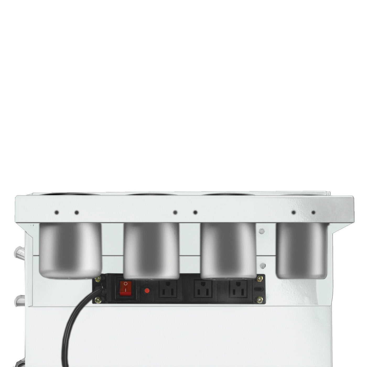 Folding Side Shelf with Power Strip