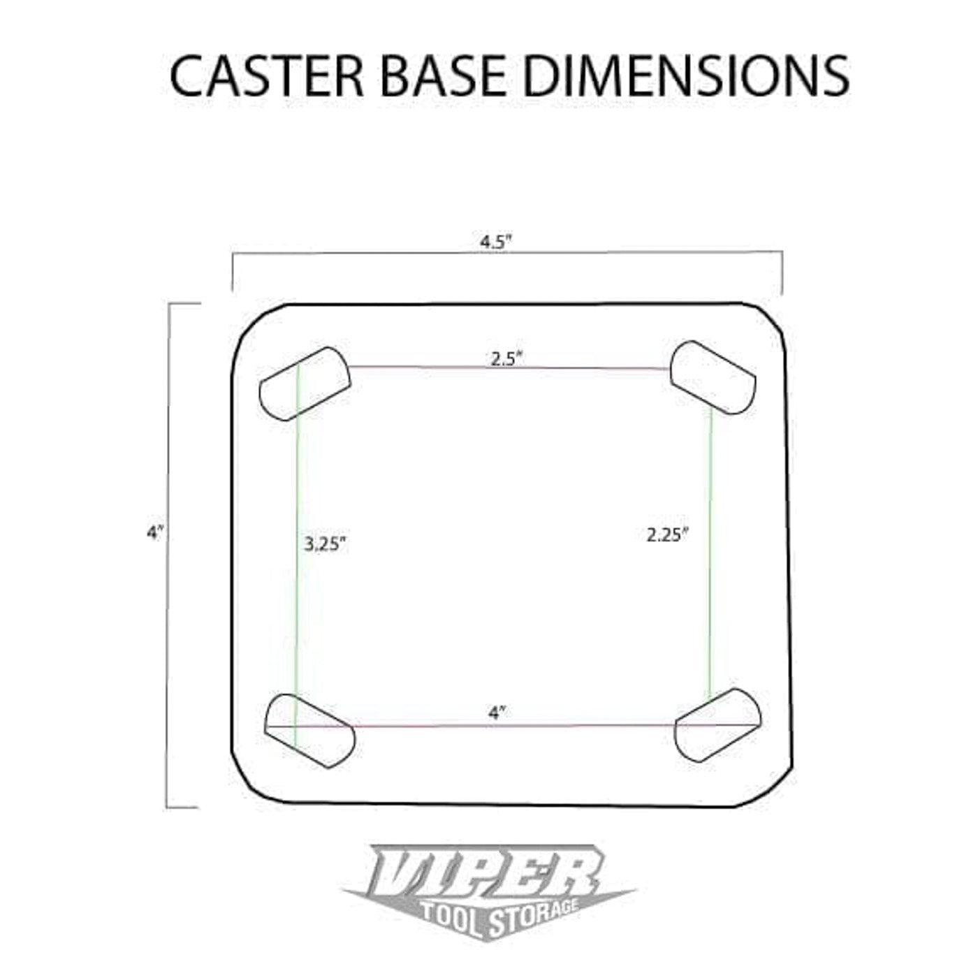5-Inch Casters, Set of 2